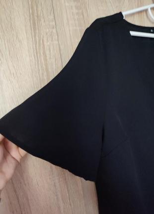 Классная лингенка черная блуза блузка размер 52-543 фото