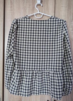 Оригинальная блузка на запах блуза блузочка размер 52-545 фото