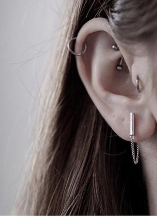 Очень интересные серёжки в наличии, серебро