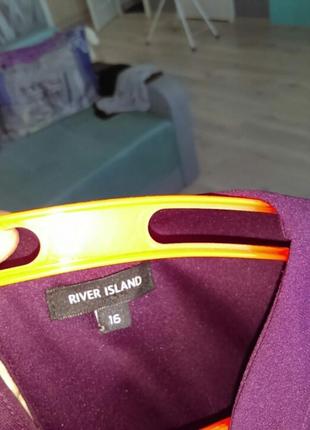 Брендовое платье river island цвета марсала, бордо4 фото
