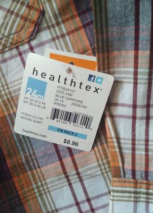 Рубашка healthtex сша, мальчику, новая, 24м4 фото