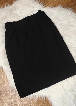 Классическая шерстяная юбка moschino couture