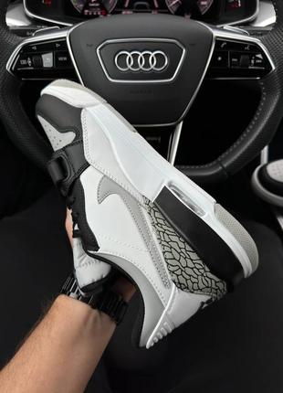 Nike air jordan legacy 312 low m white black gray2 фото