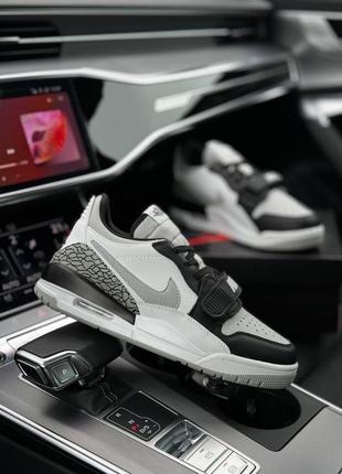 Nike air jordan legacy 312 low m white black gray4 фото