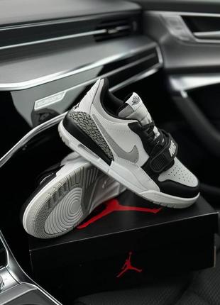 Nike air jordan legacy 312 low m white black gray3 фото