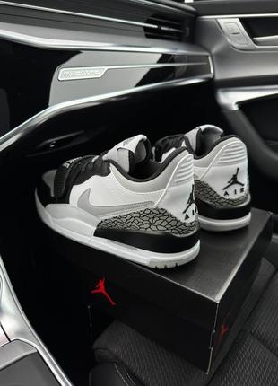 Nike air jordan legacy 312 low m white black gray7 фото
