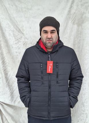 Чоловіча куртка пряма демісезон від українського виробника3 фото