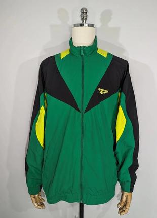 Reebok classics twin vector track jacket - basil green оригинальная куртка