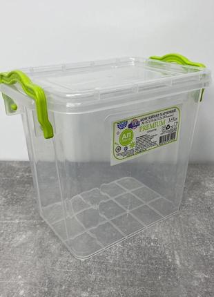 Контейнер пластиковый высокий 161*112*145 мм premium №22 ал пластик ал 22