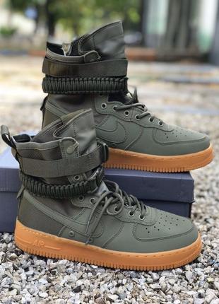 Мужские кроссовки nike air force special field olive gum.3 фото