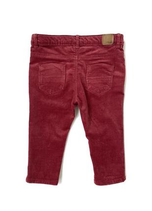 Вельветовые джинсы zara baby girl для девочки 9-12 месяцев, 80 см4 фото