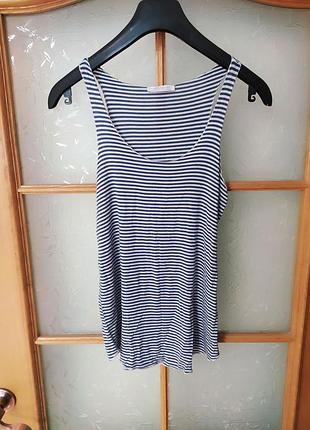 М'який топ майка в смужку від zara,p. s