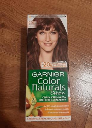 Фарба для волосся color naturals garnier 5.52