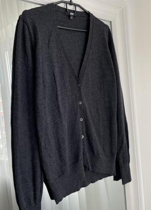 Uniqlo шерстяний кардиган м