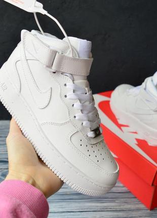 Женские кроссовки с мехом nike air force #найк