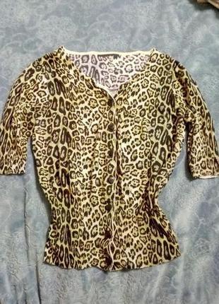 Леопардовий кардиган в стилі 50-х ретро