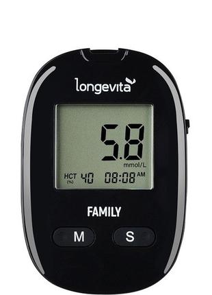 Глюкометр longevita family + 10 тест полосок бессрочная гарантия3 фото