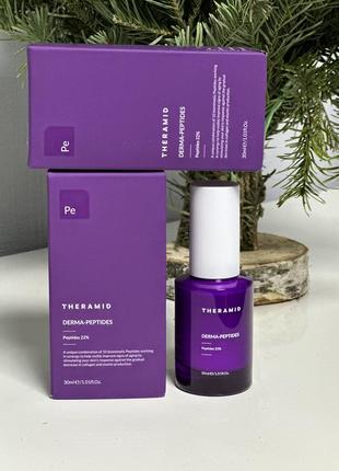 Мультипептидна сироватка для обличчя theramid derma-peptides 22% multi-peptide treatment 30 ml2 фото