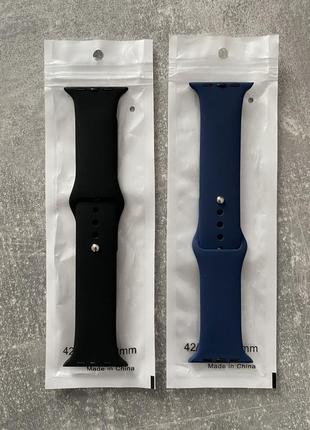Оригінальний силіконовий ремінець apple watch sport band 49мм | 45мм | 44мм blue5 фото