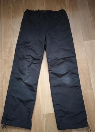 Теплые зимние брюки на флисе, размер 34