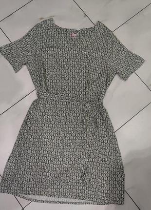 Женское вискозное оливковое платье cecil 54-56 (2xl-3xl-4xl)
