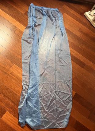 Тюль фрагмент частина залишки капрон синя