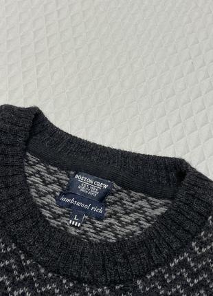 Теплый свитер lambswoolook известно бренду boston crew размер l3 фото