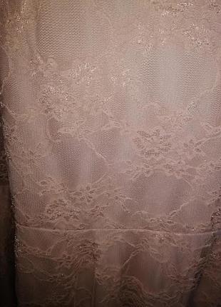 🧡🧡🧡новое(сток), красивое кружевное, гипюровое женское короткое платье boohoo🧡🧡🧡7 фото
