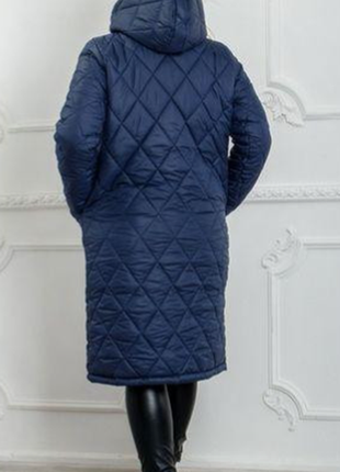 Пальто -куртка зимняя стеганая батал 50-52, 54-56, 58-60 3 цвета gol800ми9 фото