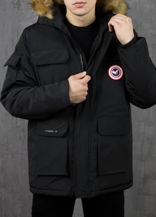 Куртка зимняя мужская пуховик ''down jacket'' cерый