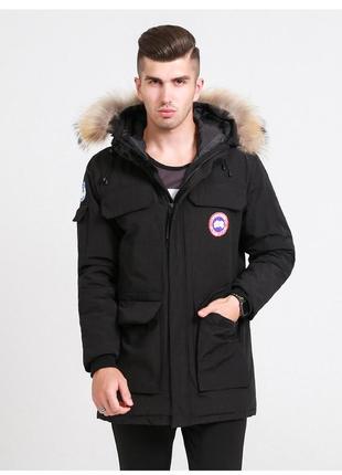 Куртка зимняя мужская пуховик ''down jacket'' cерый