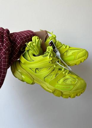 Женские кроссовки balenciaga track neon2 фото