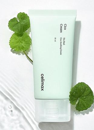 Легкий заспокійливий крем із центелою celimax the real cica soothing cream, 50 мл