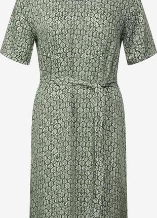 Жіноче віскозне оливкове плаття cecil 54-56 (2xl-3xl-4xl)