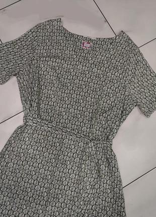 Женское вискозное оливковое платье cecil 54-56 (2xl-3xl-4xl)6 фото