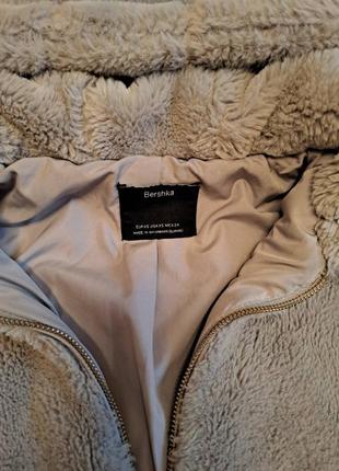 Сіра шубка bershka розмір xs на 12-14 років