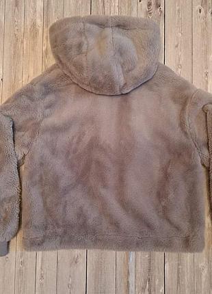 Сіра шубка bershka розмір xs на 12-14 років