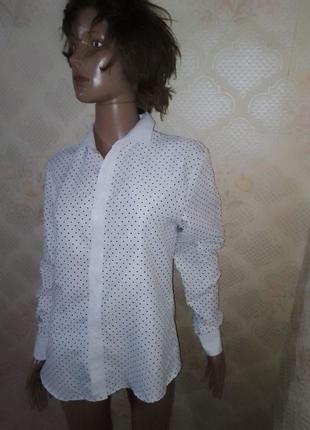 Белая унисекс рубашка на подростка со звездами 🌟5 фото