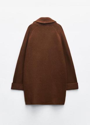 Zara sale трикотажное пальто2 фото