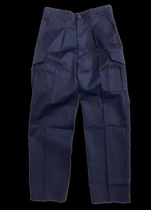 Карго штани royal navy awd fr штани військові мілітарі сині з кишенями cargo pants trousers2 фото