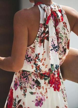 Платье макси с цветочным принтом3 фото
