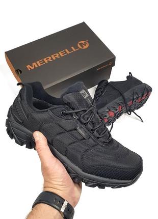 Мужские кроссовки merrell Mirrigon trail fleece ot waterproof black