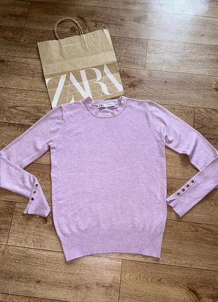 Zara базовий лавандовий светр, джемпер!оригінал!4 фото