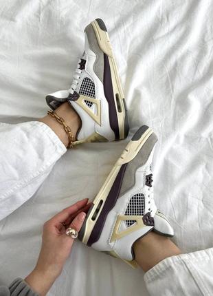 Nike air jordan retro 4 жіночі кросівки7 фото