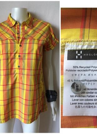 Haglofs  стильная технологичная экологичная рубашка анорак для путешествий