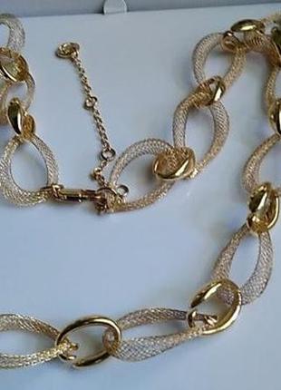 Колье, ожерелье, покрытие золотом 18 к. casa di rosa (в подарочной упаковке)