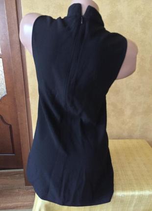 Чёрная стильная туника платье майка топ блуза сарафан2 фото