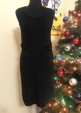 Платье трикотажное на полушерстяная английская