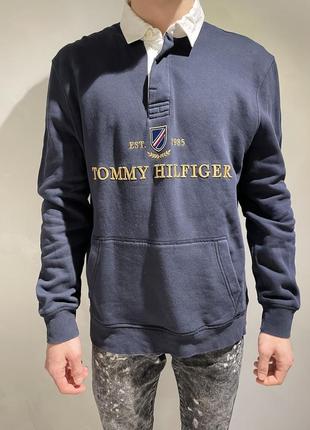 Свитшот с воротничком tommy hilfiger1 фото