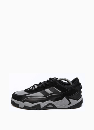 Мужские кроссовки adidas niteball 2 black core gray.